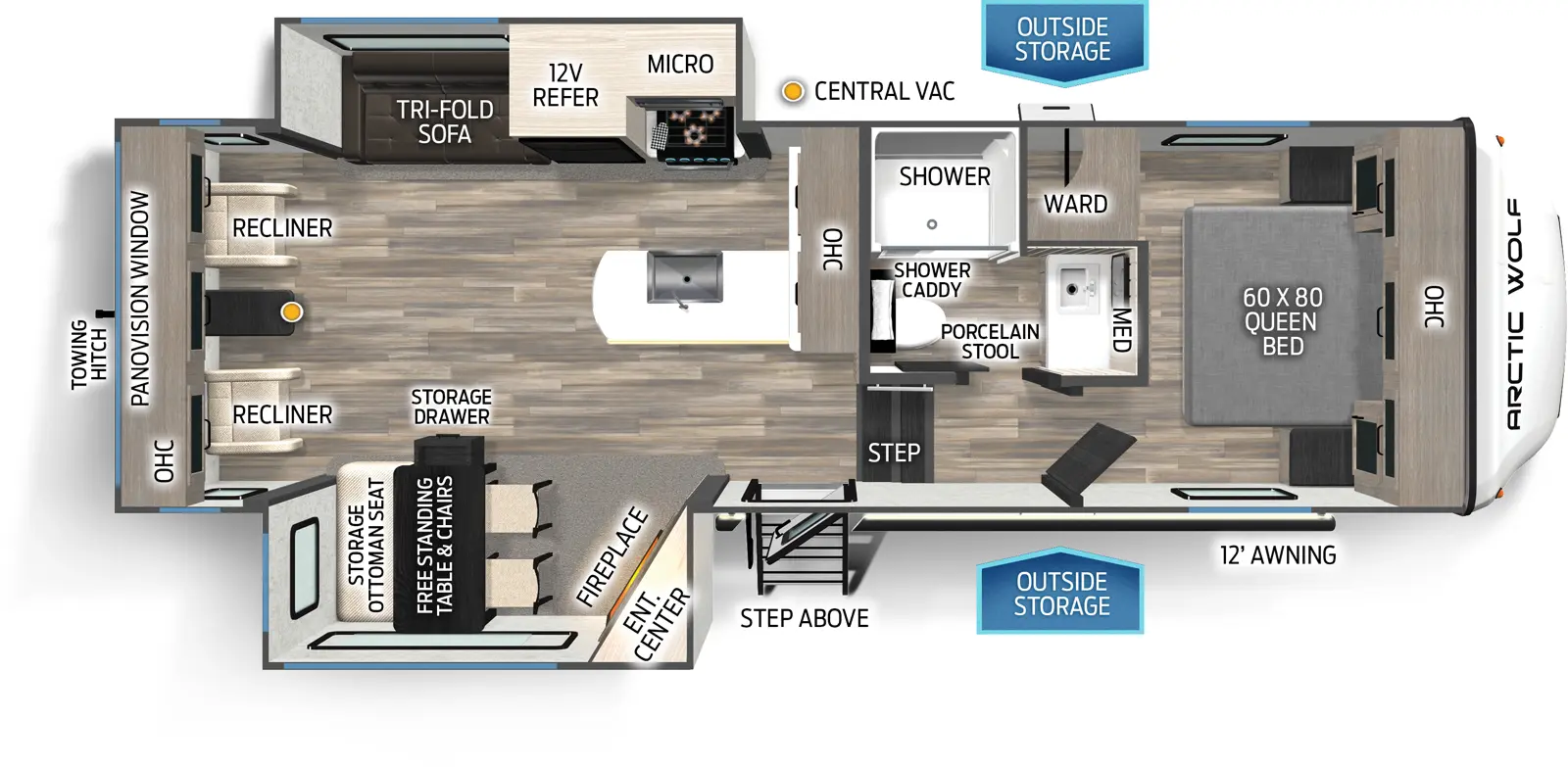 Arctic Wolf 27SGS Floorplan